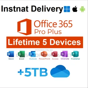 Office 365 Enterprise Lifetime (Custom Username)For Five Devices 5tb
