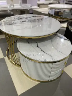 Modern 2in1 Marble Center Table