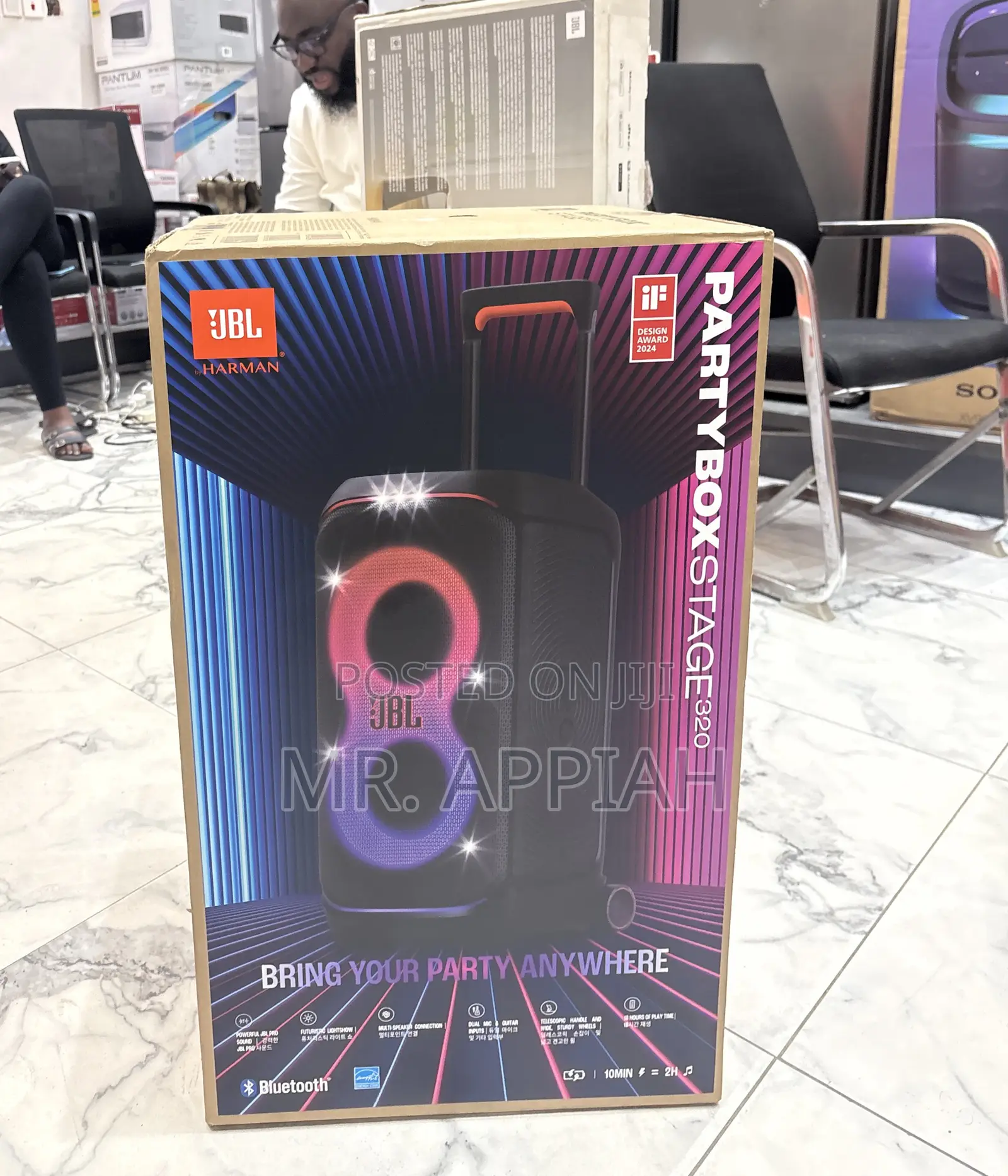 Affordable JBL Party 320 Rechargeable Bluetooth Speaker(Black) 