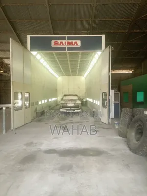 Spraying of Cars in Booth