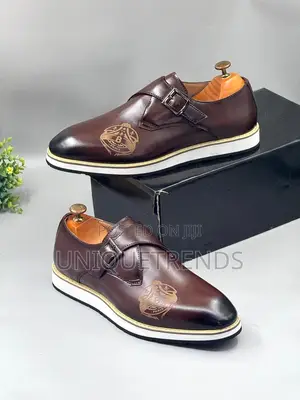 Berluti Single Monk Strap Leather Shoe ( Coffee)