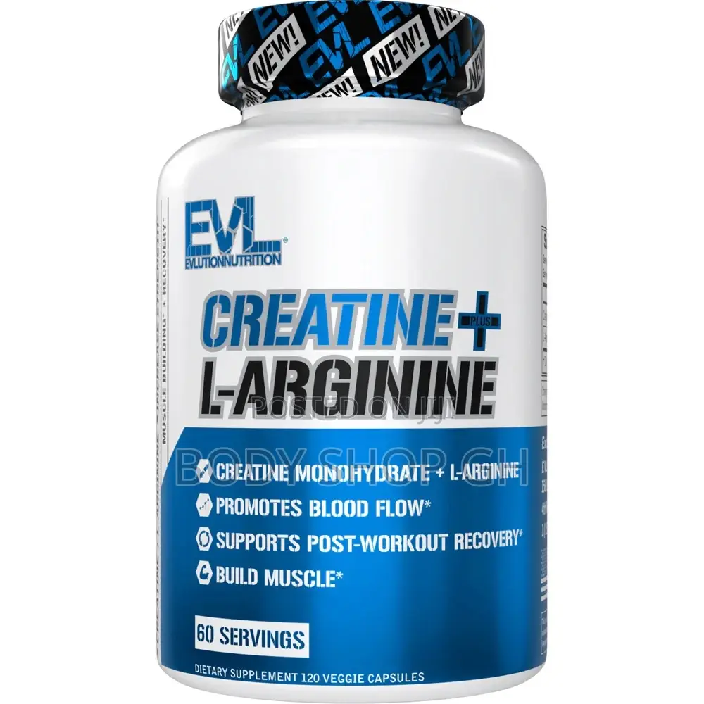 Evlution Creatine Monohydrate + L-Arginine - Massive Muscle Builder 