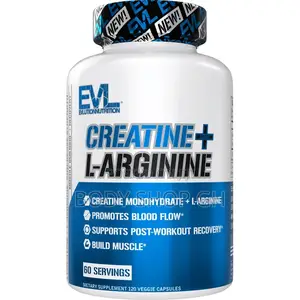 Evlution Creatine Monohydrate + L-Arginine - Massive Muscle Builder 