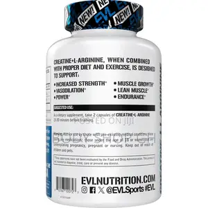 Evlution Creatine Monohydrate + L-Arginine - Massive Muscle Builder 