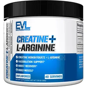 Evlution Creatine Monohydrate + L-Arginine Powder - For Massive Muscle