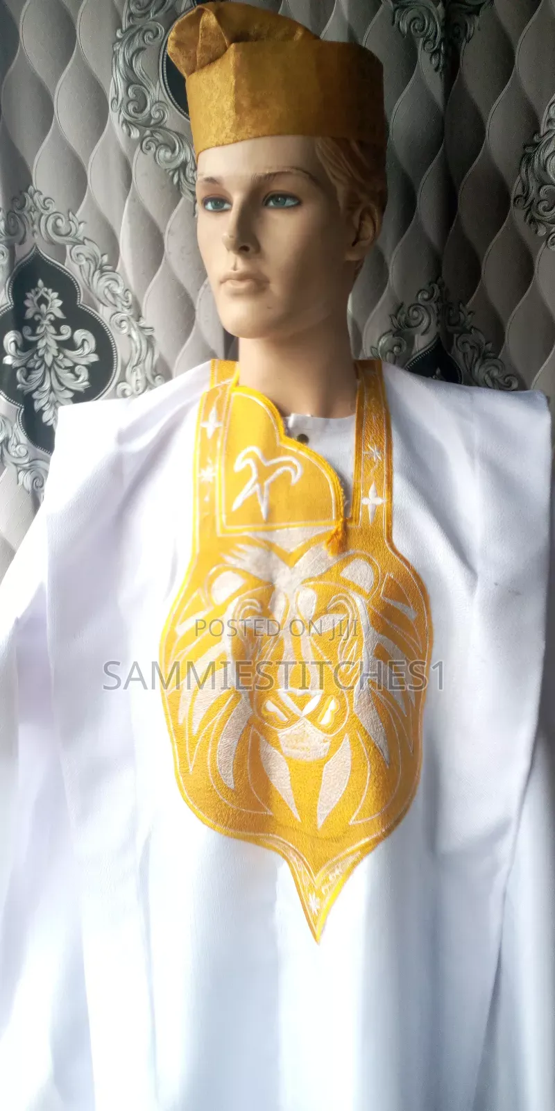 3pcs Agbada Phoenix Embroidery