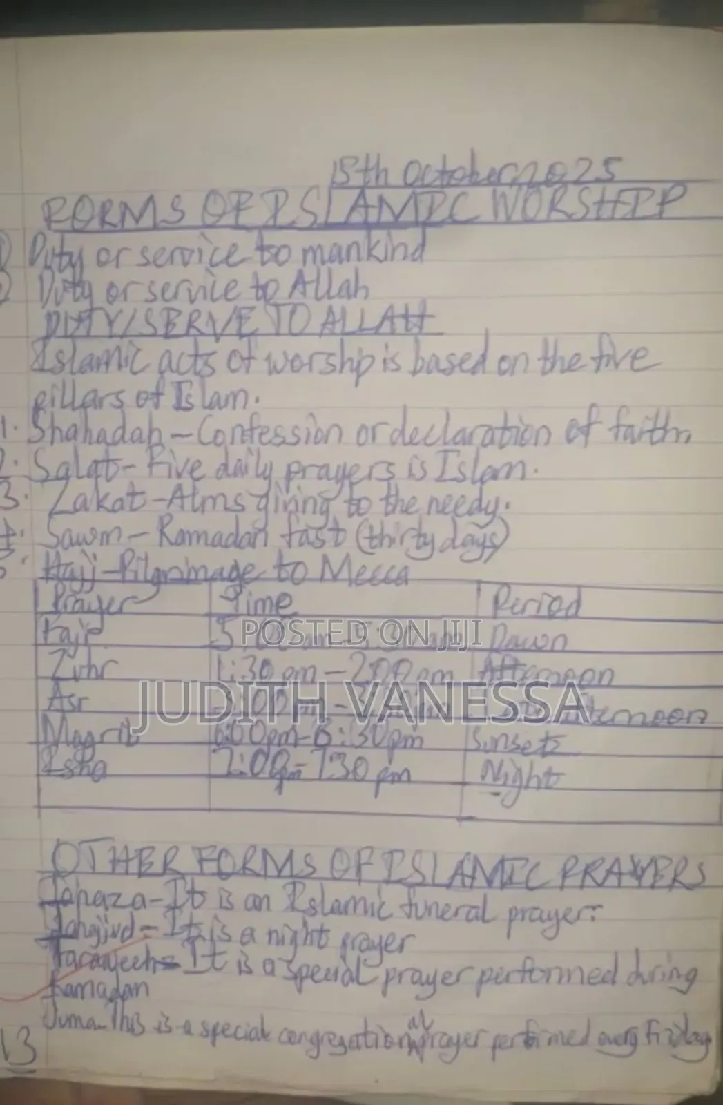 Extra Classes for Handwriting