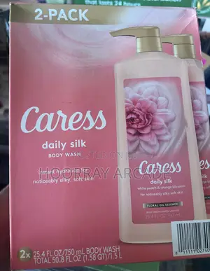 2 Pack Caress Daily Silk Body Wash (1.5l)