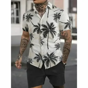 Dou-Color Men's 2-in-1 Casual Shirt Shorts - Multicor