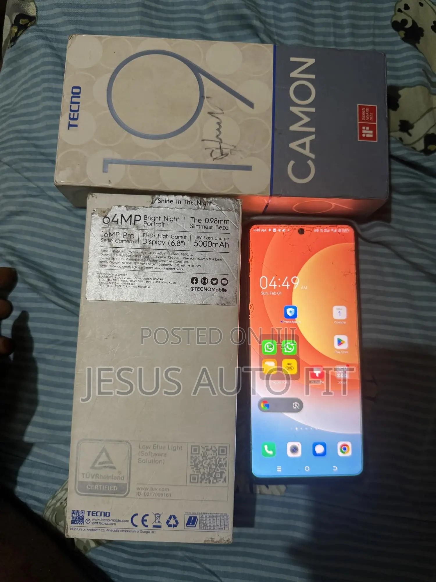 Tecno Camon 19 128 GB Blue