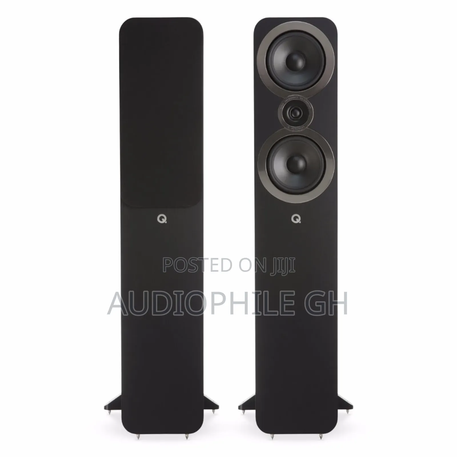Q Acoustics 3050i Standing Speaker With Bookshelf and Center Speakers
