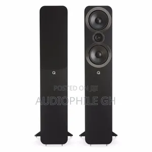 Q Acoustics 3050i Standing Speaker With Bookshelf and Center Speakers