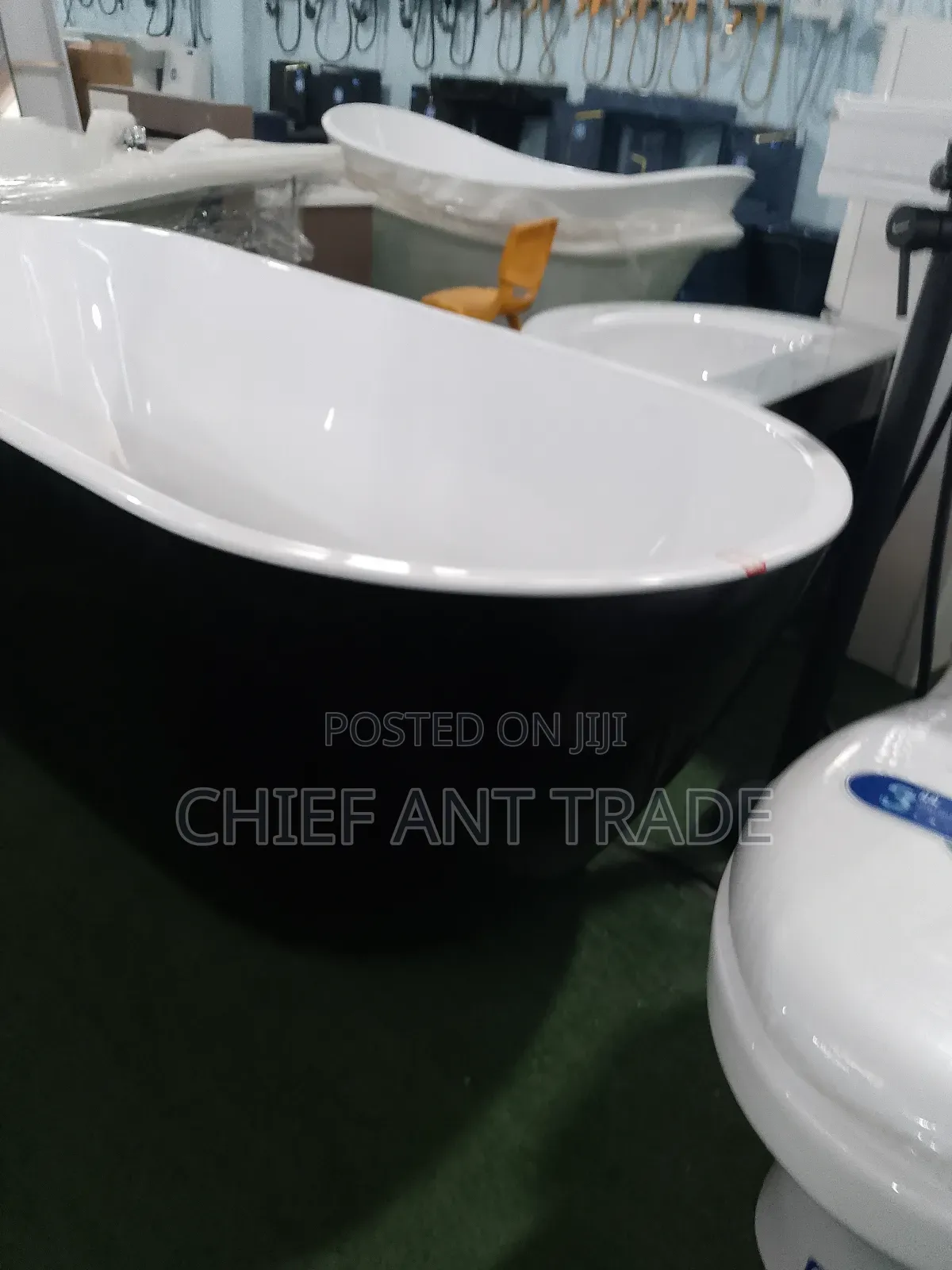 Bath Tub Luxury. Black White
