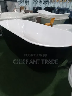Bath Tub Luxury. Black White