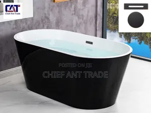 Bath Tub Luxury. Black White
