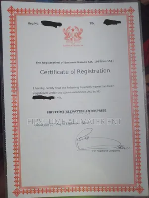 Business Certificate