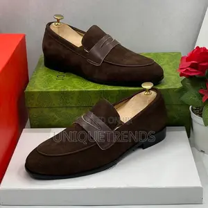 Gucci Suede Penny Loafer