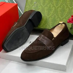 Gucci Suede Penny Loafer