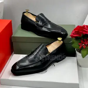 Executive Berluti Leather Penny Loafer