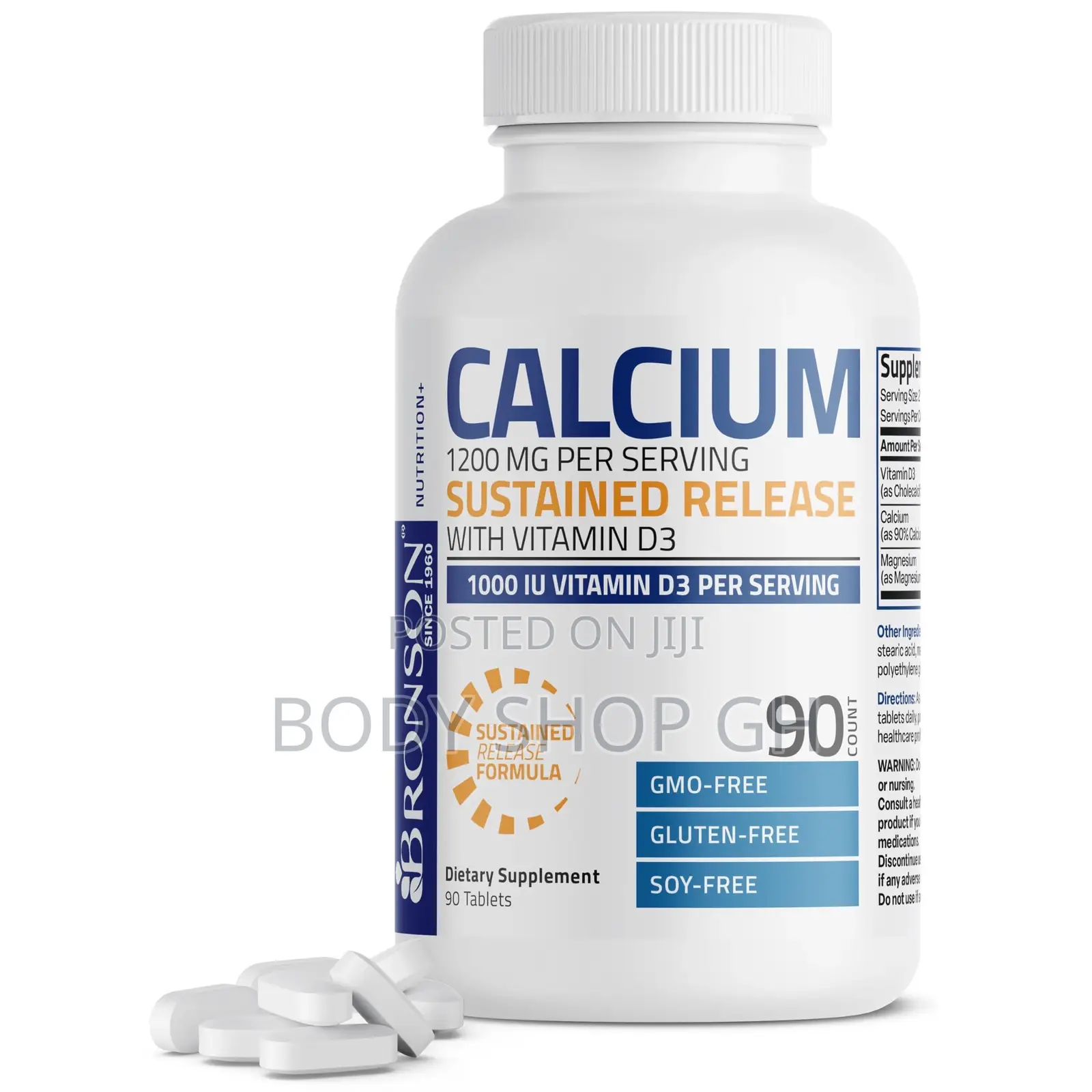Bronson Calcium 1200 Mg Per Serving Sustained Release