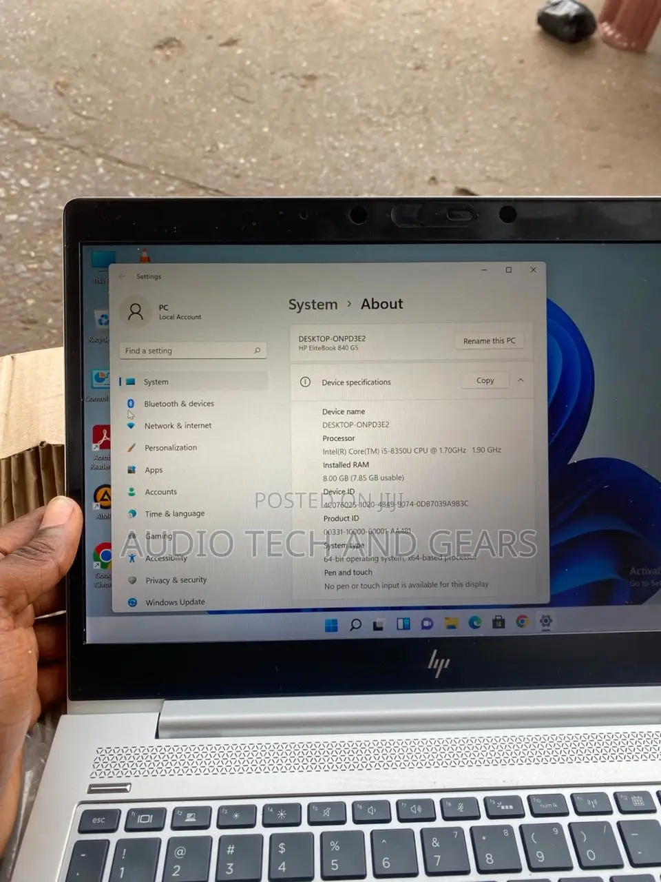 Laptop HP EliteBook 840 G5 8GB Intel Core I5 SSD 256GB