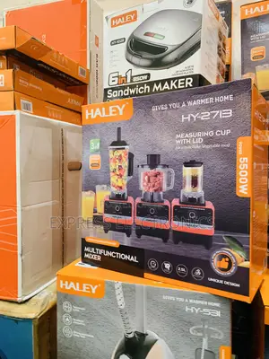 High Quality Haley-Hy-2713 Halley Blender 3 Jars 5500watt 15speed Red