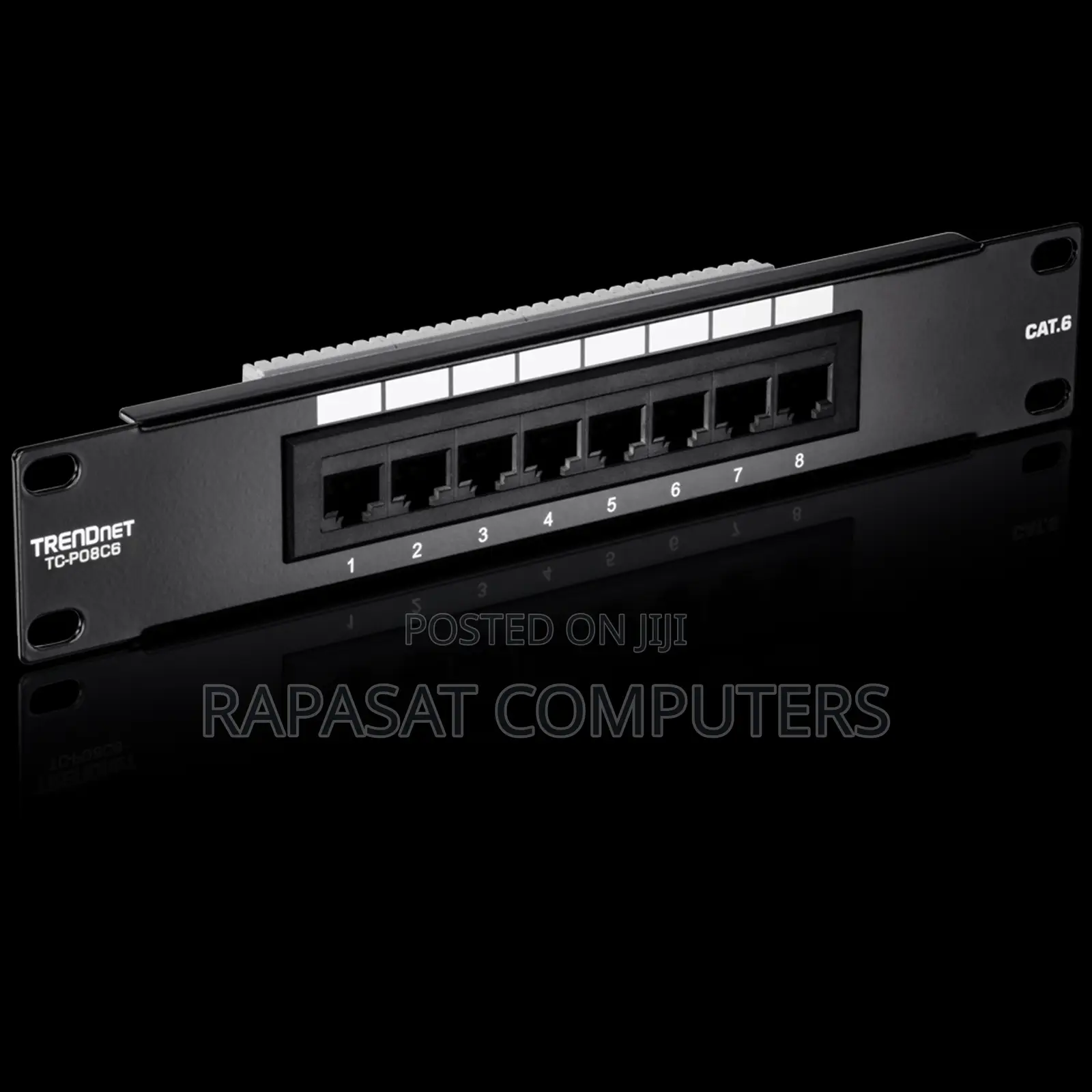 8-Port Cat6 Unshielded Patch Panel