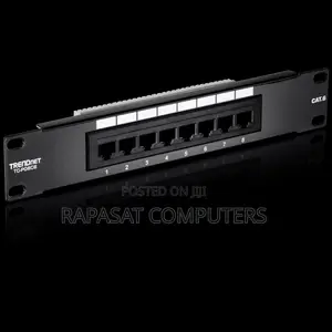 8-Port Cat6 Unshielded Patch Panel