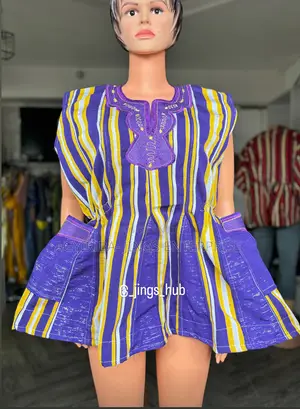 Ladies Smock Top in Purple