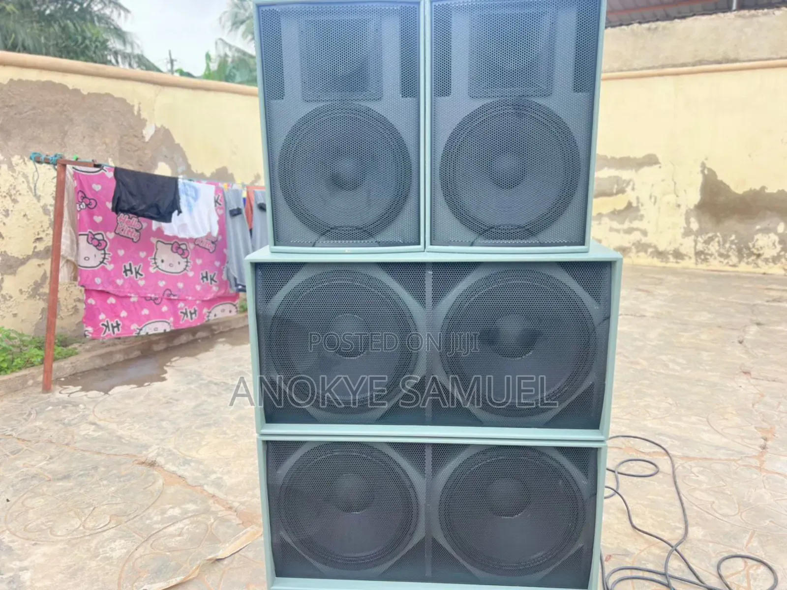 Sound Speakers With Mixers,microphones Etc