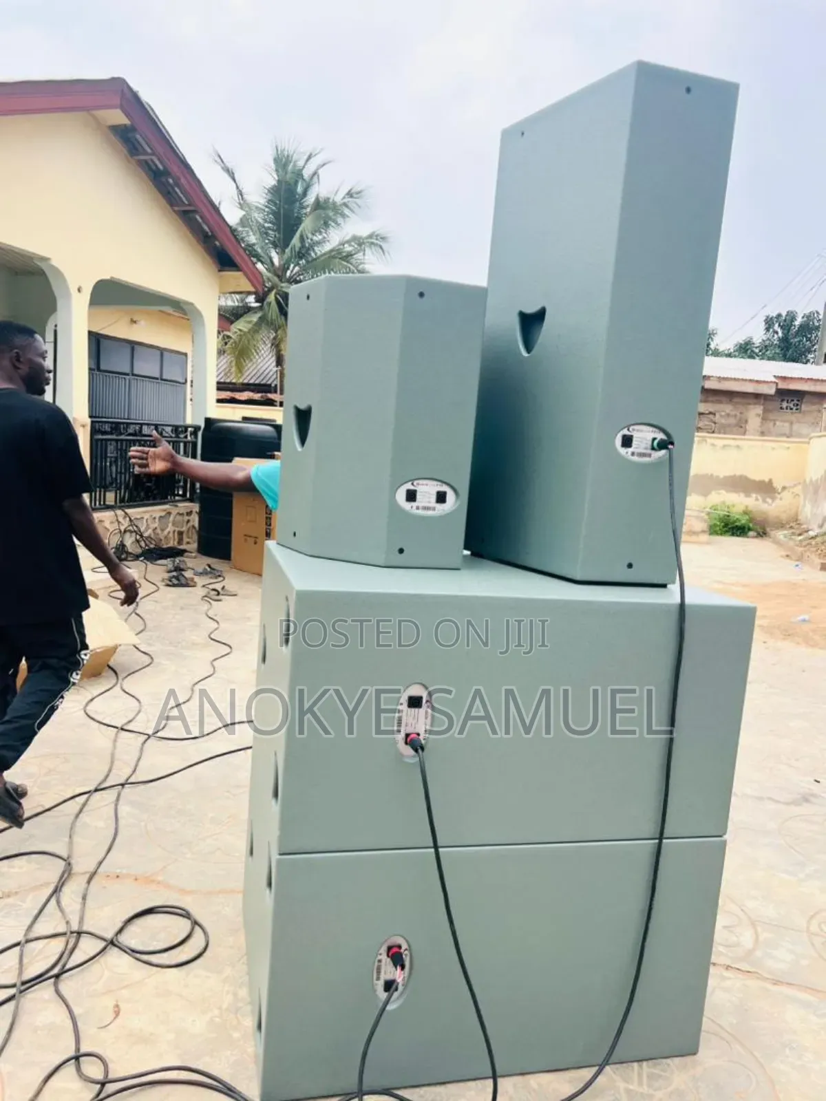 Sound Speakers With Mixers,microphones Etc