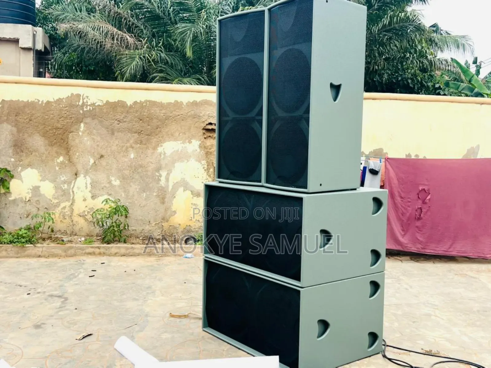 Sound Speakers With Mixers,microphones Etc