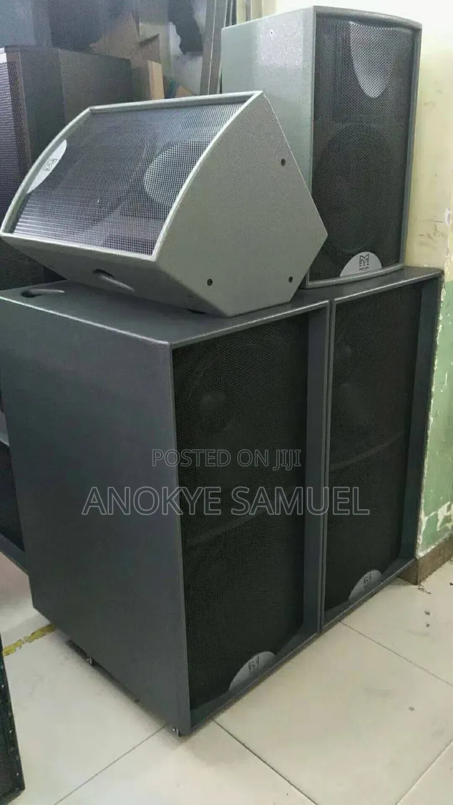 Sound Speakers With Mixers,microphones Etc