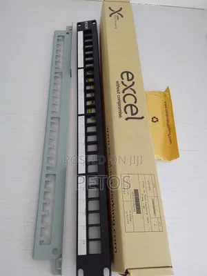 Excel Unloaded 24 Port Screened Keystone Patch Panel Frame 1u