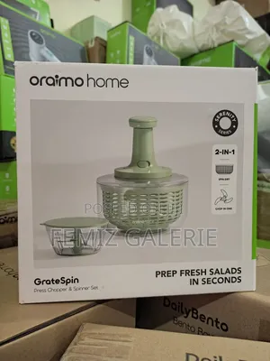 Oraimo Gratespin 2in1 Stainless Press Chopper Spinner Set