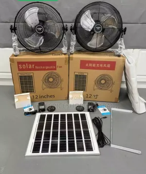 Solar Cooling Fan Chargeable System