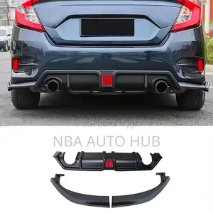 Honda Civic Back Bumper Diffuser Lip With Break Light