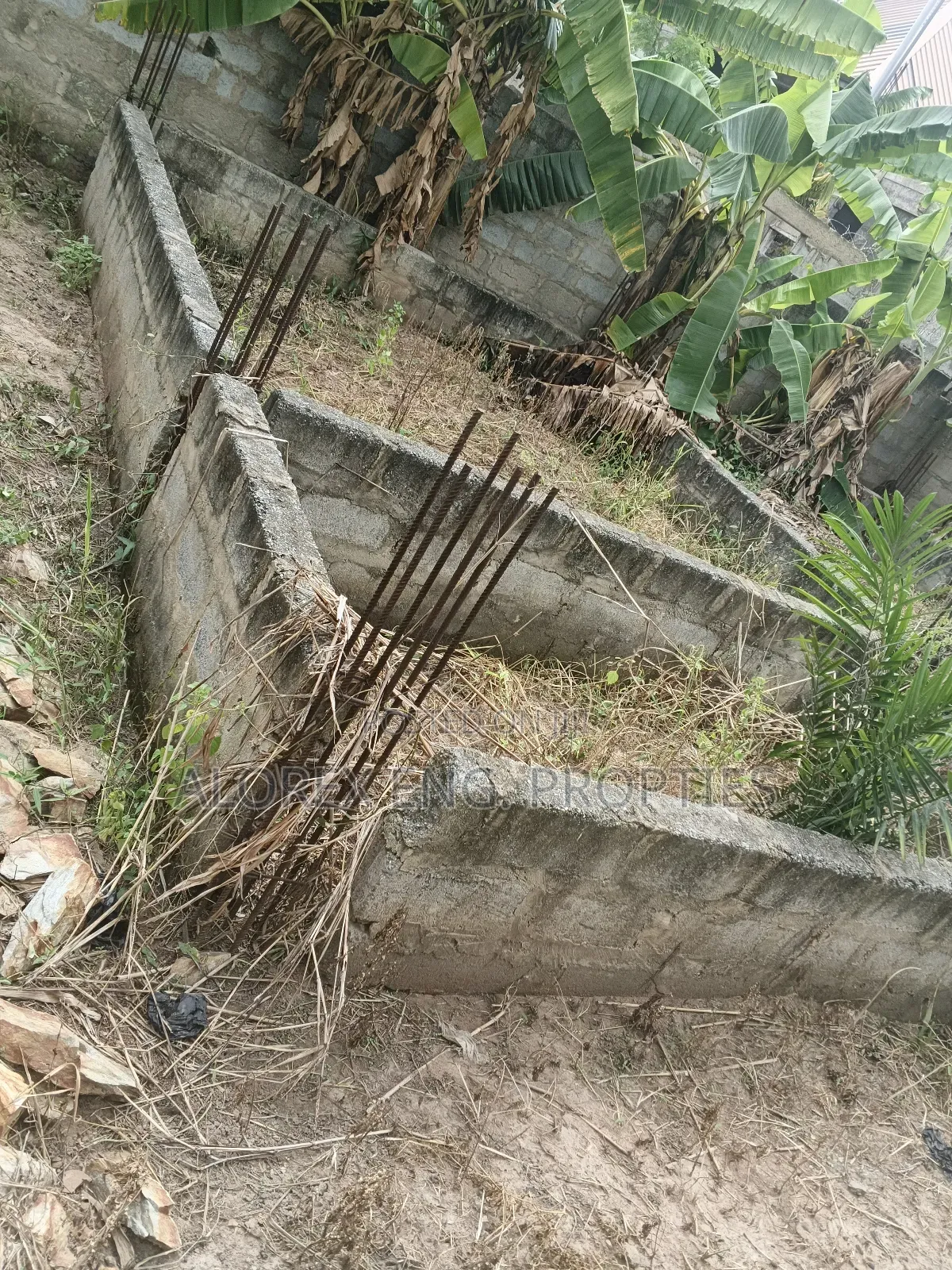 A Plot of Land With Footing for Sale at Oyarifa Teiman