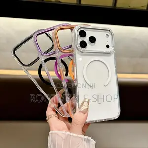 Clear Acrylic Magsafe Case With Colored Ring for iPhone 17 Pro Max