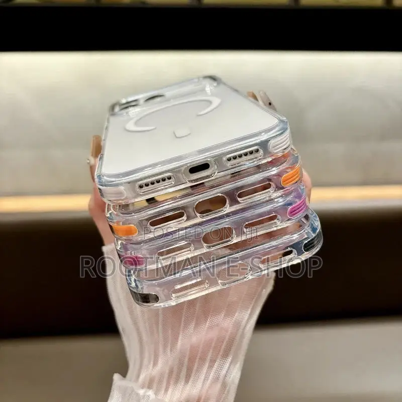 Clear Acrylic Magsafe Case With Colored Ring for iPhone 17 Pro Max