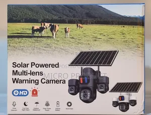 Solar Powered 4g Tripple-Lens Warning Camera