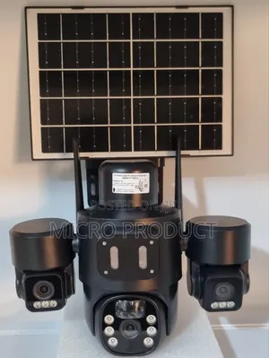 Solar Powered 4g Tripple-Lens Warning Camera