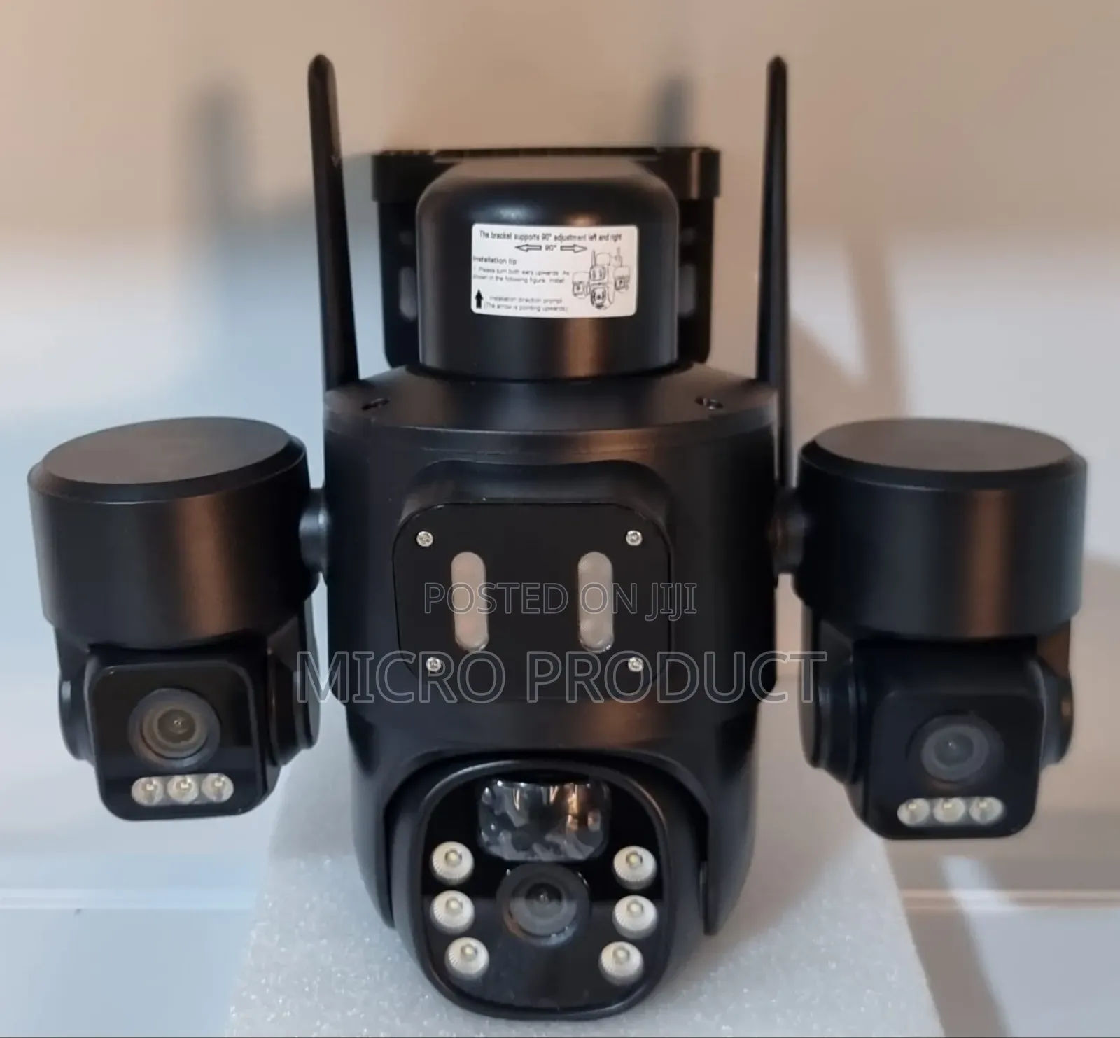 Solar Powered 4g Tripple-Lens Warning Camera