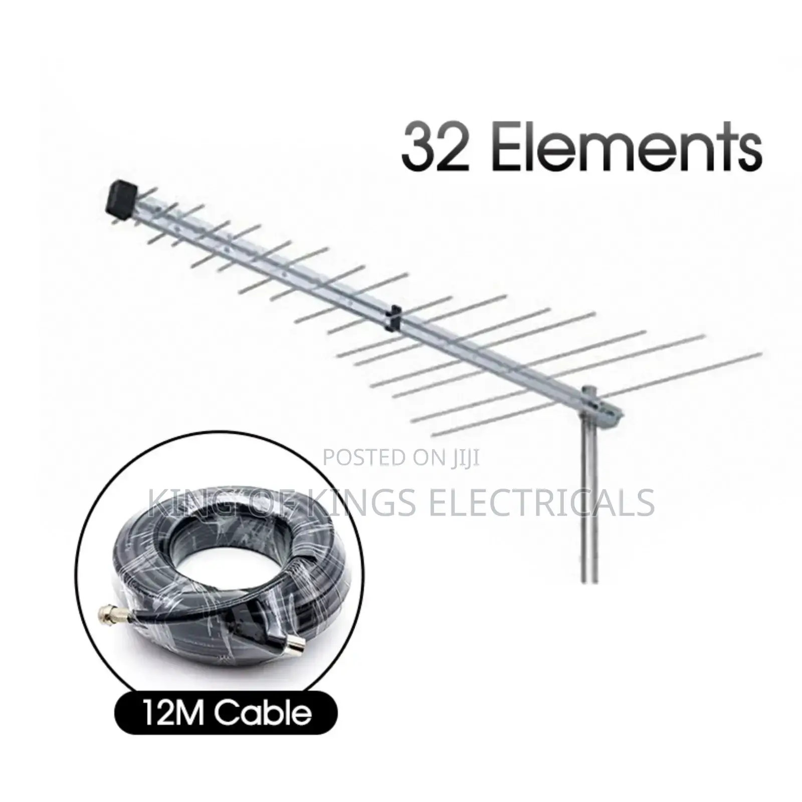 Cdl Ck Logarithmic Tv Antenna 32 Element - Black