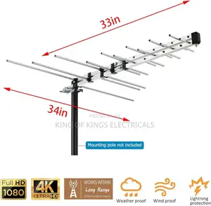 Cdl Ck Logarithmic Tv Antenna 32 Element - Black