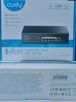 Cudy 5-Port Gigabit Poe+ Switch With 1 SFP