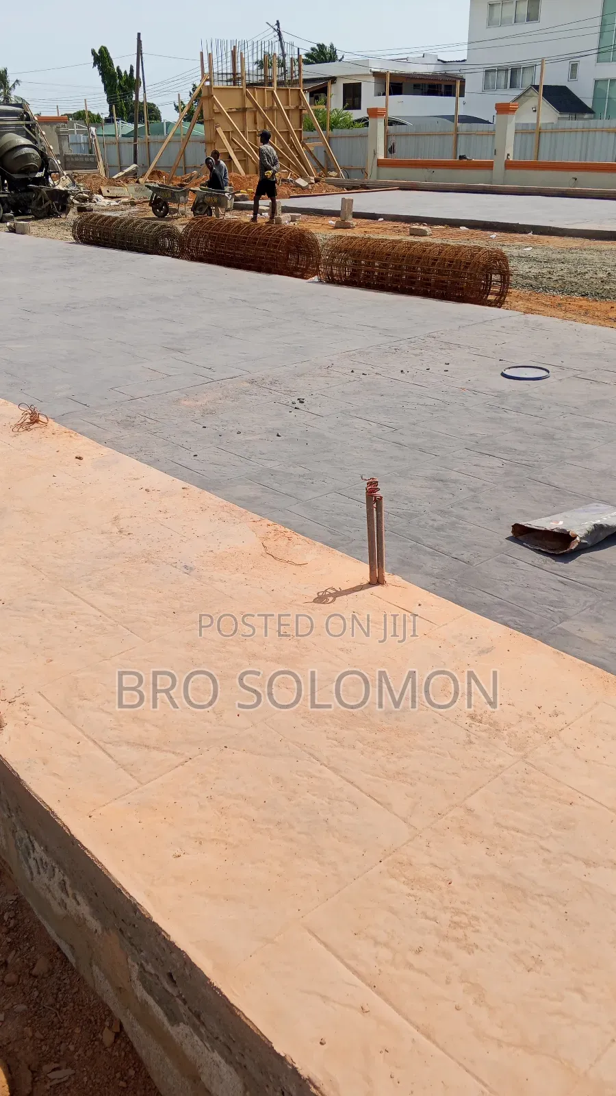 Professional Stamped Concrete Installation in Ghana | Megatek Co.