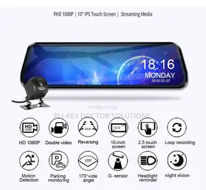 10" Full Touch Screen Vehicle Dvr Black-box Dashcam Recorder Security