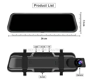 10" Full Touch Screen Vehicle Dvr Black-box Dashcam Recorder Security