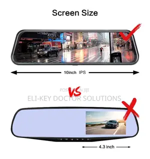 10" Full Touch Screen Vehicle Dvr Black-box Dashcam Recorder Security